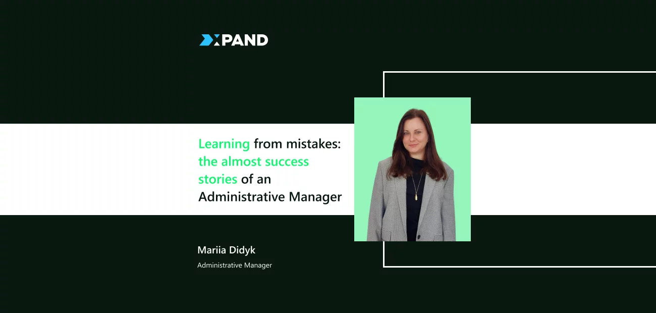 Lessons from an Administrative Manager on turning failures into growth opportunities.