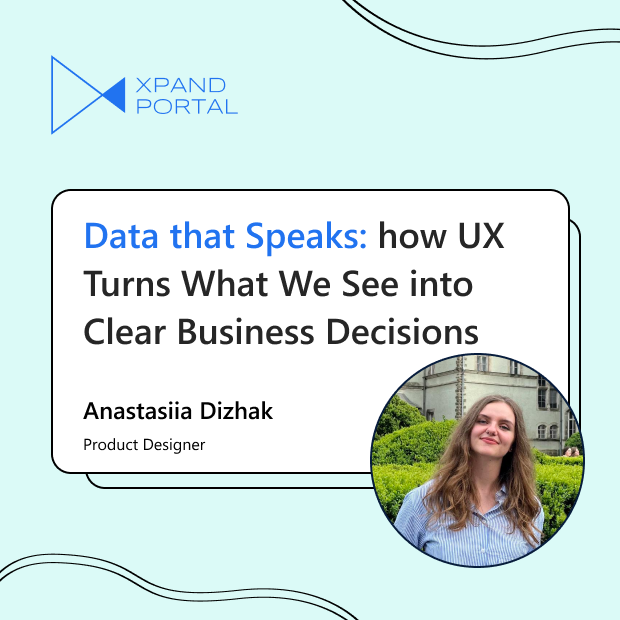 Infographic showcasing the transformation of chaotic data into understandable visualizations through UX design.